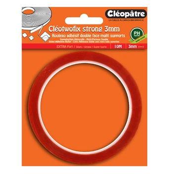 rollo cinta adhesiva de doble cara de 3 mm – 10 mts art. nr. scrap raef3x10