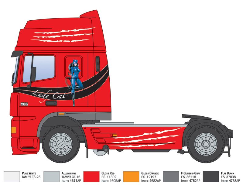 1:24 daf xf 95 super space cab art. nr. 93834