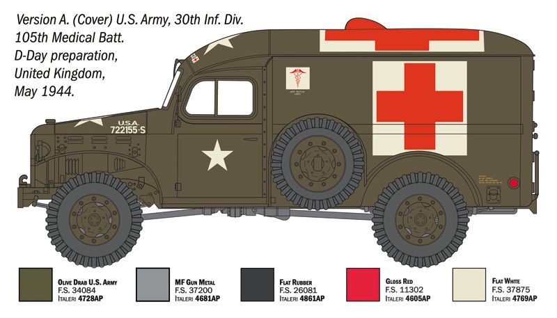 1:35 dodge wc 54 ambulance art. nr. 90226