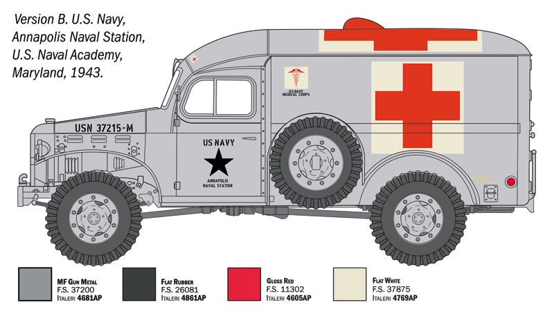 1:35 dodge wc 54 ambulance art. nr. 90226