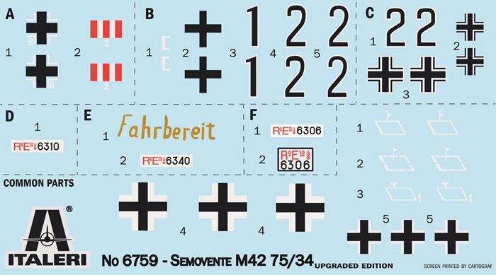 1:35 semovente m42 da 75/34 upgraded edition art. nr. 6759