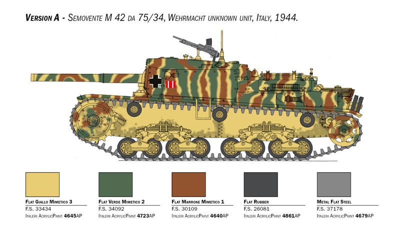1:35 semovente m42 da 75/34 upgraded edition art. nr. 6759