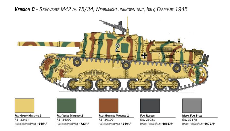 1:35 semovente m42 da 75/34 upgraded edition art. nr. 6759