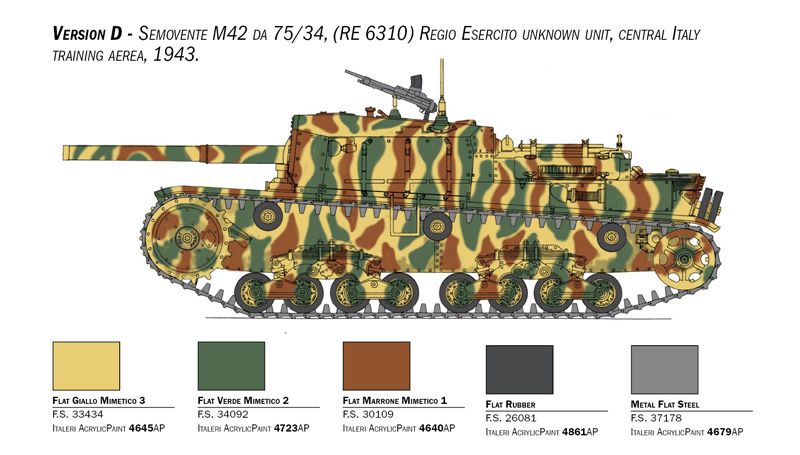 1:35 semovente m42 da 75/34 upgraded edition art. nr. 6759