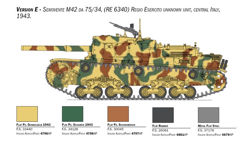 1:35 semovente m42 da 75/34 upgraded edition art. nr. 6759