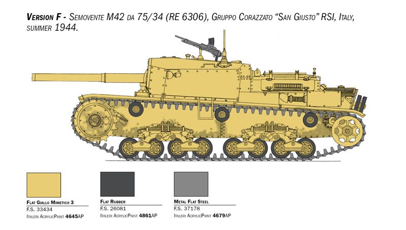 1:35 semovente m42 da 75/34 upgraded edition art. nr. 6759
