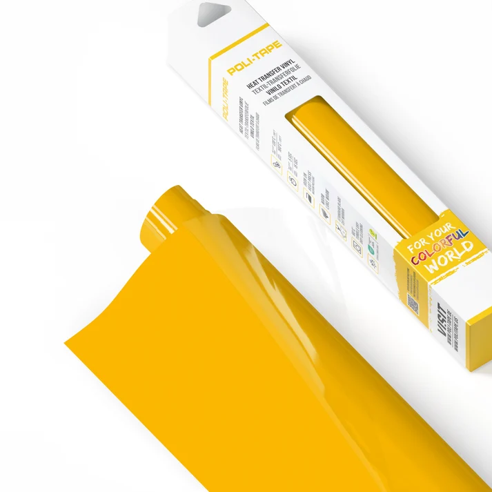 Vinilo Transferible para Tela POLI-FLEX® TURBO® – Medium Yellow Art.-Nr. 4918