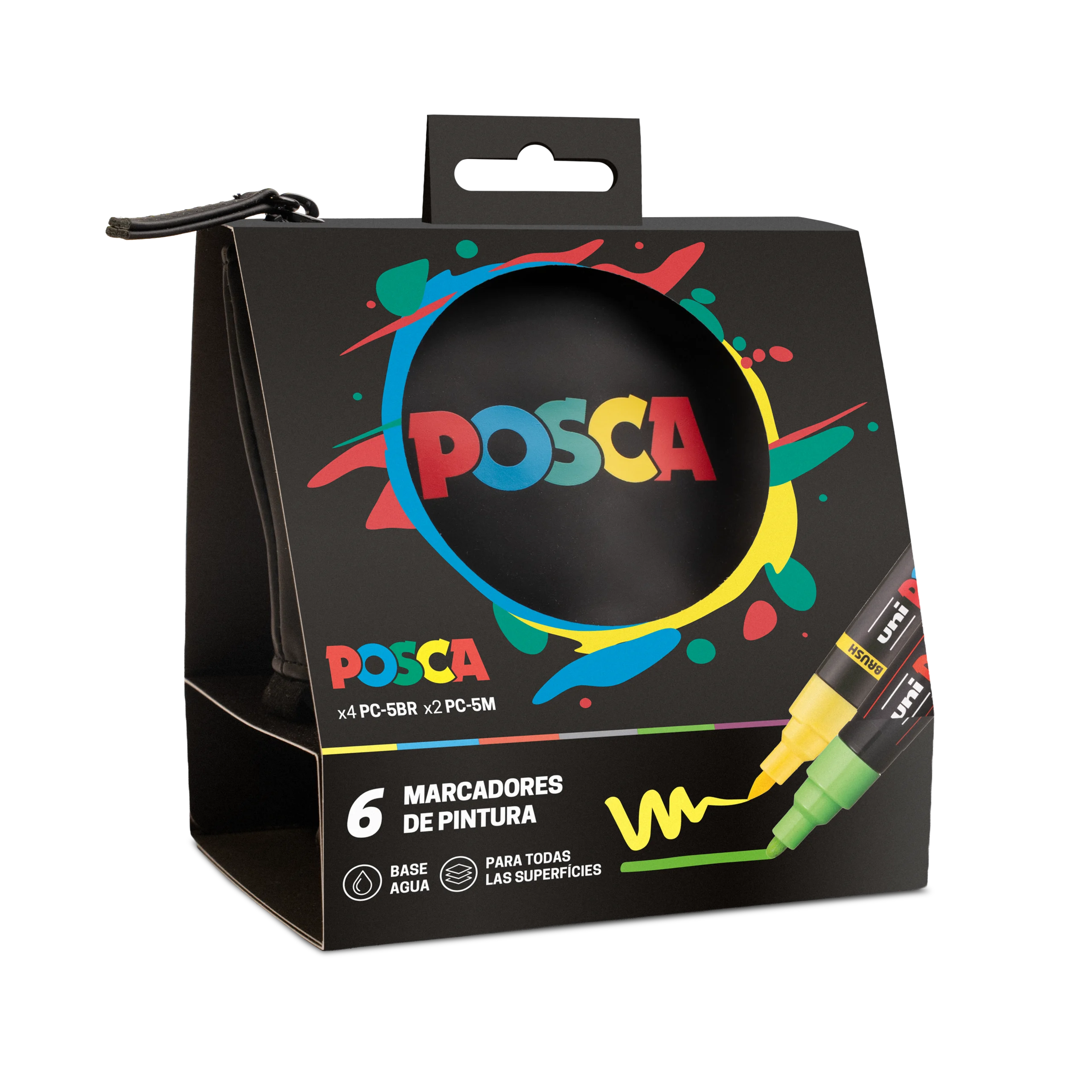 estuche extensible posca 6 rotuladores art. nr. 182634989