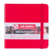 cuaderno bocetos rojo 12 x 12 cm 140 g 80 hojas art. nr. 9314204m