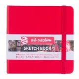 cuaderno bocetos rojo 12 x 12 cm 140 g 80 hojas art. nr. 9314204m