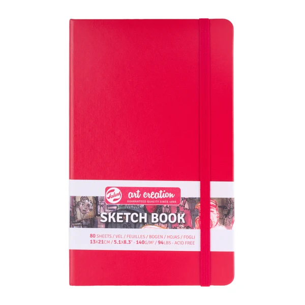 cuaderno bocetos rojo 13 x 21 cm 140 g 80 hojas art. nr. 9314202m