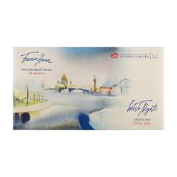 caja acuarelas white nights 24 godets art. nr. 1942090